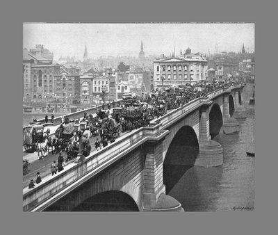 جسر لندن ، لندن ، c1900 بواسطة يورك وابنه