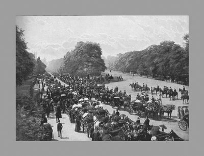 The Drive and Rotten Row ، هايد بارك ، c1900 بواسطة يورك وابنه