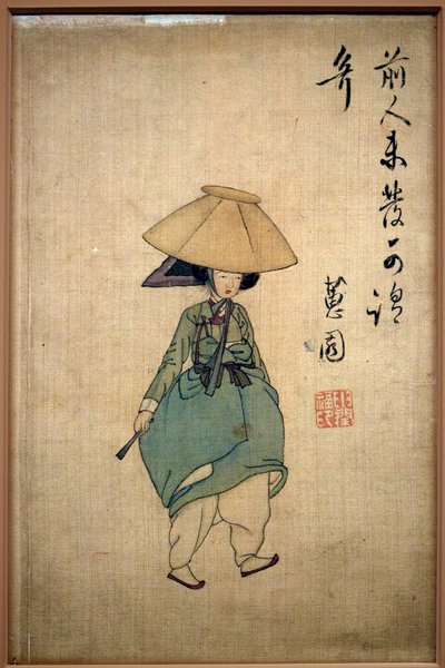 شابة. رسم شين يونبوك (1758-1813) ، حبر على ورق بواسطة يونبوك شين