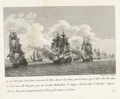 يان بارت هيروفيرت غرينشيبن أوب إي إن هولاندز إسكادير ، 1694 في 29 يونيو 1694 ، التقى جان بارت بالأسطول المحمّل بالحبوب لفرنسا (...) واستولى على كل الأسطول الذي أعاده إلى فرنسا (العنوان على الجسم) مجموعة من معارك جان بارت رئيس إي بواسطة إيف ماري لو جوز