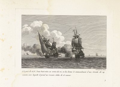 جان بارت في dienst van de koning van Frankrijk ، 1678 في سلام عام 1678 ، دخل جان بارت خدمة الملك ، وأعطي قيادة كورفيت 14 مدفعًا ، والتي أخذ بها 16 بندقية قرصان سالتين (العنوان على الكائن ) مجموعة الأمشاط بواسطة إيف ماري لو جوز