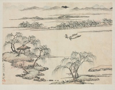 ألبوم المناظر الطبيعية في أنماط مختلفة: تيار Wuling ، 1684. بواسطة زها شيبيو