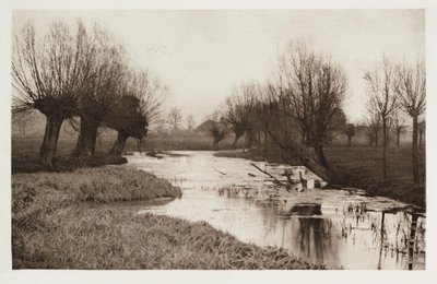 A Backwater on the Lea (eaux stagnantes de la riviere Lea) بواسطة فريدريك (المرتبط ب) بارنارد