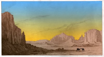 جبال أكتاو ، حوالي عام 1850 (نقش) بواسطة . .