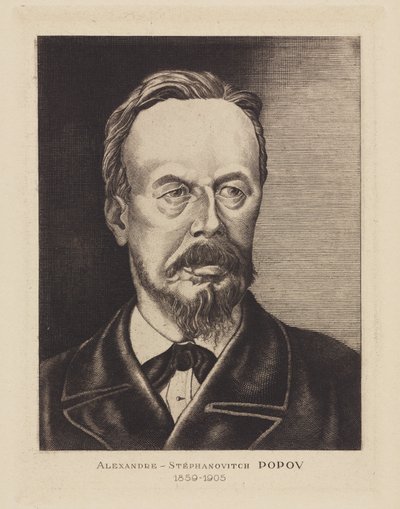 Alexandre-Stephanovich Popov, Russian physicist, c 1905 بواسطة فريدريك (المرتبط ب) بارنارد