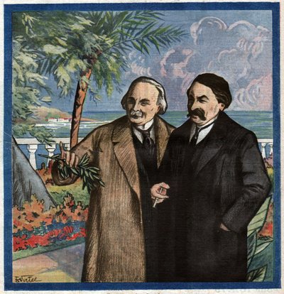 Aristide Briand et Lloyd George. Arisitde Briant and Lloyd George. بواسطة فرديناند جورج والدمولر