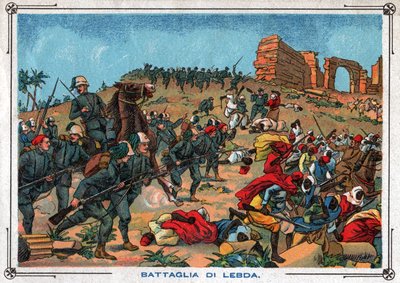 Bataille de Wadi. Battle of Wadi Lebda. بواسطة فرديناند جورج والدمولر