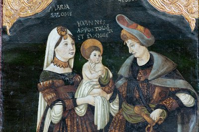كنيسة بيرتان المحصنة. الكنيسة. الداخلية. Altarpiece ، polyptich. بواسطة . .