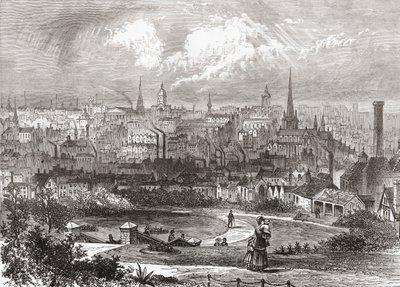 Birmingham, West Midlands, England in the late 19th century, from Our Own Country published 1898 بواسطة فرديناند جورج والدمولر