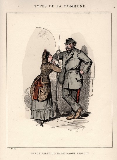 Commune de Paris: suit de GARDE PARTICULAR DE RAOUL RIGAULT (29) in “” Les Communeux بواسطة فريدريك (المرتبط ب) بارنارد