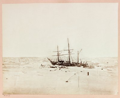 Expedition en Arctique (1875-1876) du capitaine George Nares (1831-1915) : Floeberg Beach, Alert in Winter Quarters بواسطة فريدريك (المرتبط ب) بارنارد