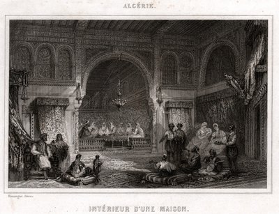 الداخل في الجزائر ، حوالي 1840 (نقش) بواسطة . .