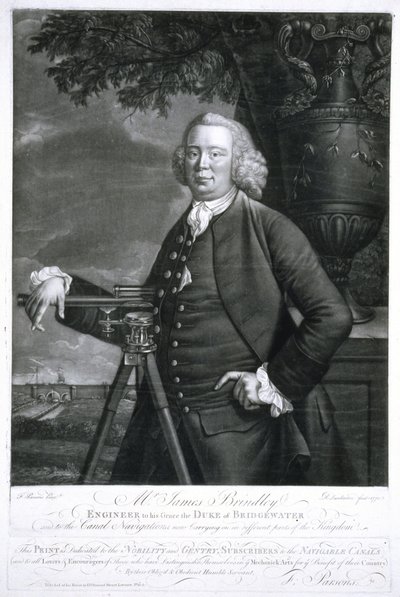 James Brindley, British civil engineer and canal builder بواسطة فريدريك (المرتبط ب) بارنارد