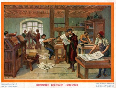 Johannes Gutenberg. بواسطة ريتشارد (بعد) داد