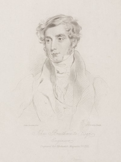John Braithwaite, British engineer, c 1830 بواسطة فريدريك (المرتبط ب) بارنارد