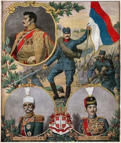Les heros nationaux serbes. Serbian national heroes. بواسطة فرديناند جورج والدمولر
