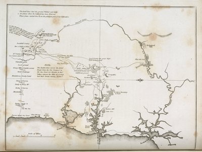 Map of Sydney and surrounding areas, Australia, c 1798 بواسطة فريدريك (المرتبط ب) بارنارد