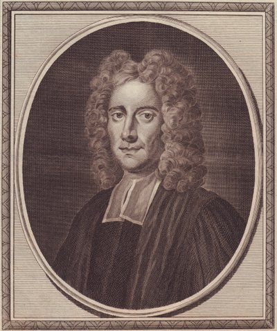 صورة للفيلسوف الإنجليزي صموئيل كلارك (1675-1729) ، نقش على النحاس لجون جولدار (1729-1795) من لوحة جيبسون بواسطة سيفيريني سيفيريني