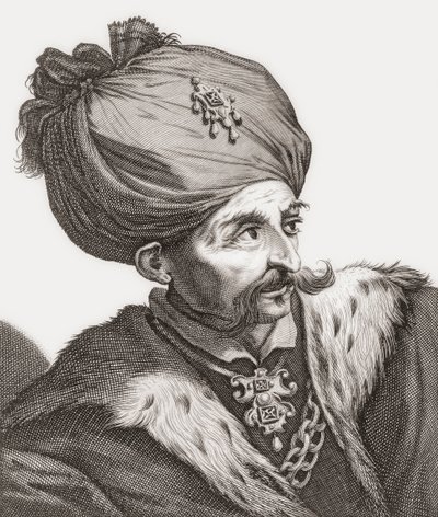 سليمان الأول المعروف باسم سليمان القانوني. بواسطة . .
