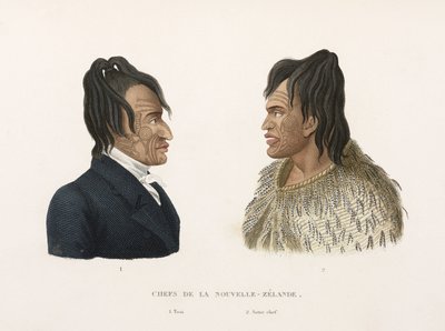 Tattooed Maori chiefs of New Zealand بواسطة فريدريك (المرتبط ب) بارنارد