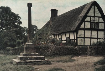 "The Village Cross, Ashton-Under-Hill, Gloucestershire" بواسطة فريدريك (المرتبط ب) بارنارد