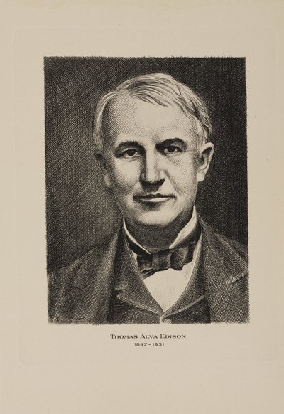Thomas Alva Edison, American inventor, early 20th century بواسطة فريدريك (المرتبط ب) بارنارد