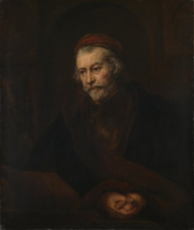 صورة لرجل مثل الرسول بولس بواسطة Rembrandt van Rijn