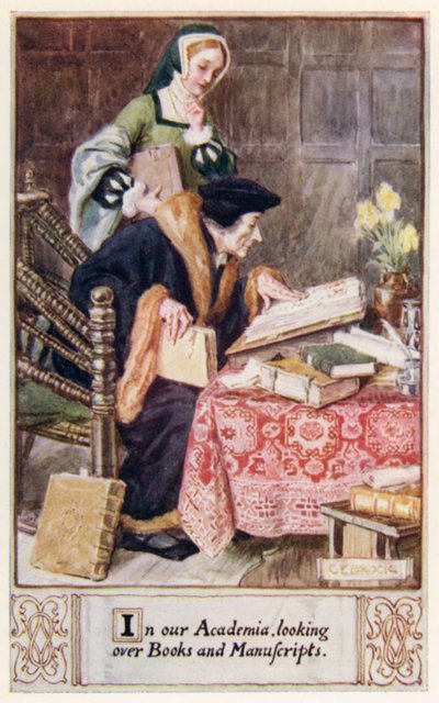 في الأوساط الأكاديمية لدينا ، النظر في الكتب والمخطوطات بواسطة بعد تشارلز إدموند بروك