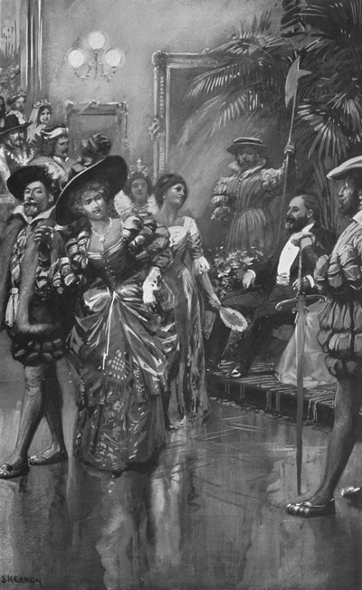 كرة تنكرية من المعهد الملكي للرسامين بألوان المياه ، 19 مايو 1885 بواسطة بعد تشارلز ميلز شيلدون