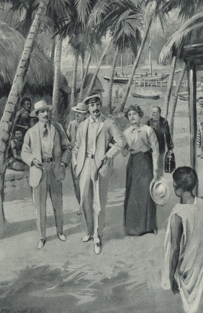 يصل روبرت لويس ستيفنسون وأصدقاؤه إلى ساموا بواسطة بعد تشارلز ميلز شيلدون