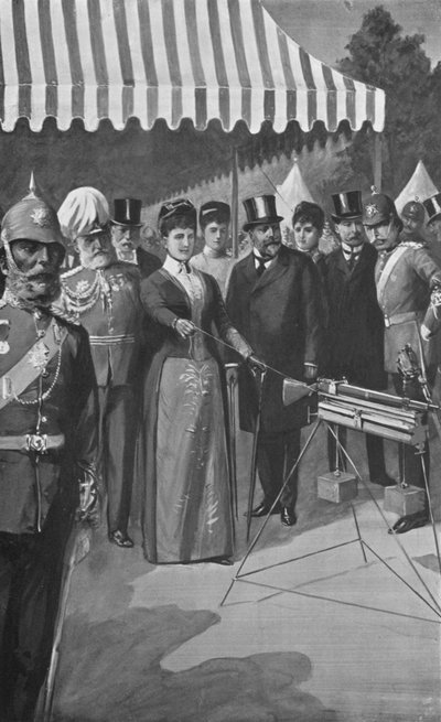 أميرة ويلز تطلق الطلقة الأولى في بيسلي ، 12 يوليو 1890 بواسطة بعد تشارلز ميلز شيلدون