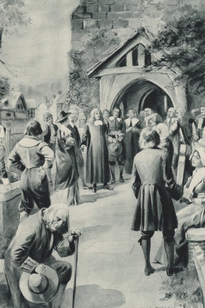 شعب إيام في ديربيشاير ، قرروا إغلاق قريتهم المنكوبة بالطاعون عن العالم بواسطة بعد تشارلز ميلز شيلدون