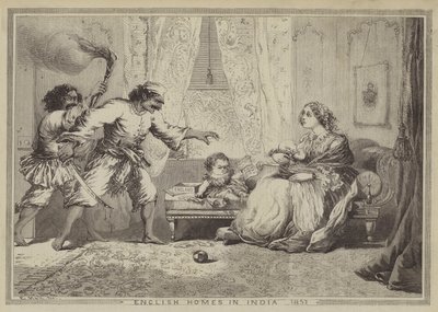 المنازل الإنجليزية في الهند ، 1857 بواسطة بعد إدوارد هال