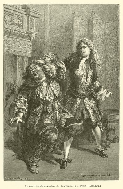 بريد Chevalier de Grammont ، أنطوان هاميلتون بواسطة بعد إميل أنطوان بايارد