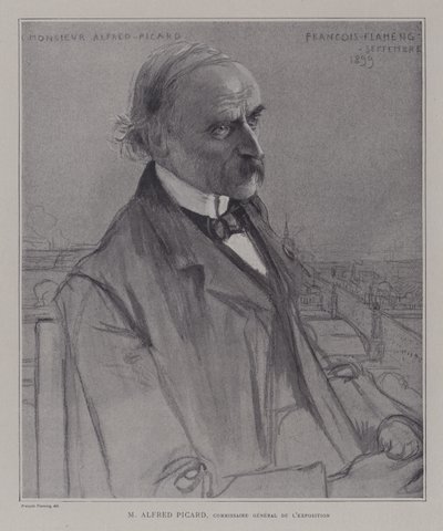 ألفريد بيكار ، المفوض العام لمعرض الكون 1900 ، باريس بواسطة after Francois Flameng