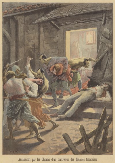 قتل مسؤول جمارك فرنسي على يد الصينيين بواسطة after Frederic Theodore Lix