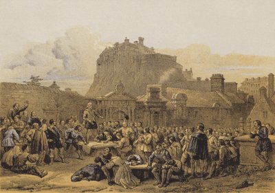 Greyfriars Churchyard ، توقيع العهد (chromolitho) بواسطة بعد جورج كاتيرمول