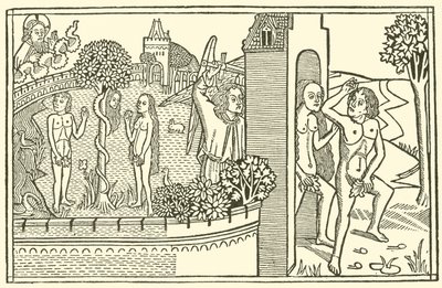 آدم وحواء ، جنة عدن ، السقوط بواسطة بعد المدرسة الألمانية