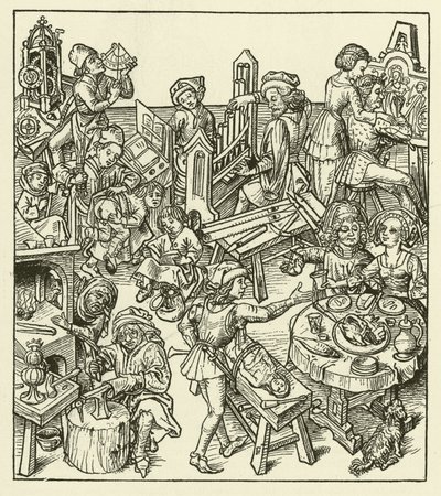 الحياة البرجوازية في العصور الوسطى بواسطة بعد المدرسة الألمانية