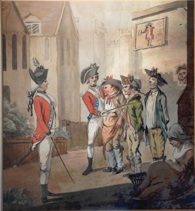 الجيش البريطاني ، حزب التجنيد البريطاني ، 1780 بواسطة بعد هنري ويليام بنبري