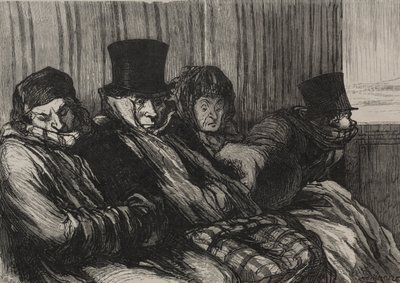 السكك الحديدية: قطار المتعة: عشر درجات من الملل وسوء الحالة المزاجية بواسطة بعد Honoré Daumier