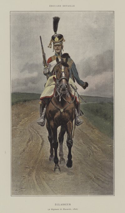 الكشافة ، فوج الحصار التاسع ، 1809 بواسطة after Jean Baptiste Edouard Detaille