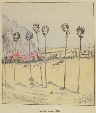 Hovas Atrocites في عام 1845 بواسطة بعد لويس تشارلز بومبل