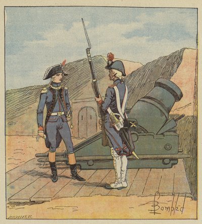 في عام 1787 ، انضم نابليون إلى فوج La Fere بواسطة بعد لويس تشارلز بومبل