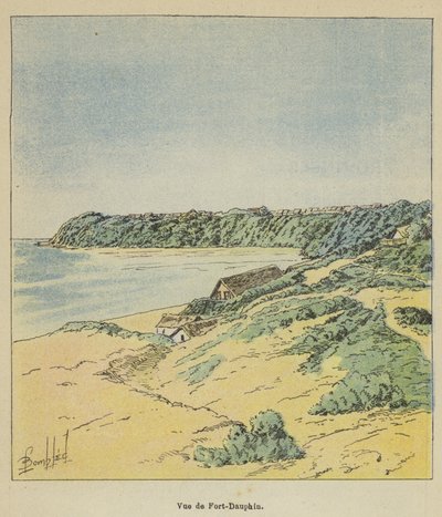 منظر ل Fort-Dauphin بواسطة بعد لويس تشارلز بومبل