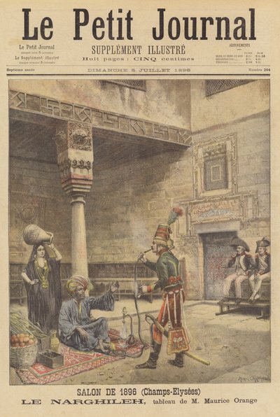 النرجيلة (الشيشة) بواسطة after Maurice Henri Orange