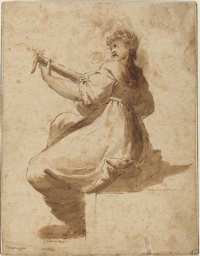 عازف العود بواسطة بعد Orazio Gentileschi