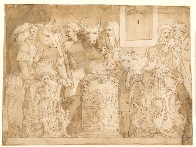 تضحية قديمة بواسطة after Polidoro da Caravaggio