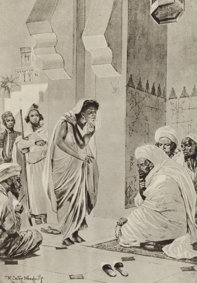 سوق في أفريقيا حيث تباع للبيع ليتم شحنها إلى أمريكا بواسطة بعد ريتشارد كاتون الثاني وودفيل
