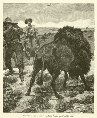 A Bison Hunt بواسطة after Richard Caton II Woodville